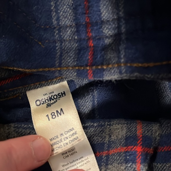 Flannel lined cord overalls - Picture 2 of 2